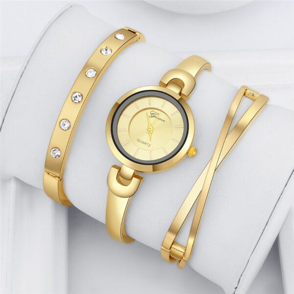 Montre Quartz Femme Ginave avec Bracelets Assortis