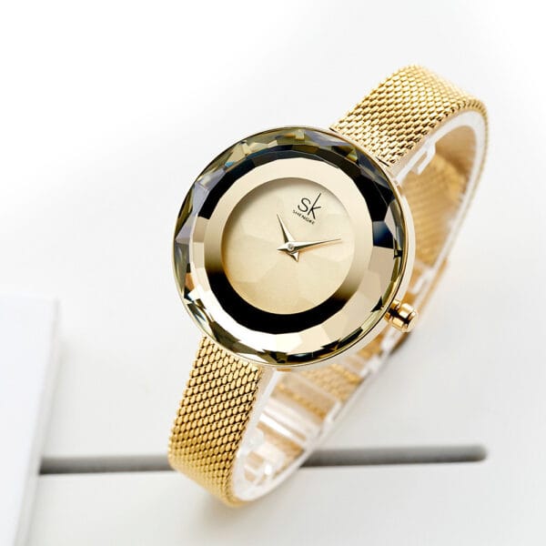 Montre femme casual ShengKe - Bracelet maille 30M